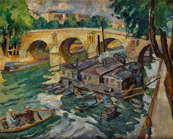 Pont Marie in Paris by Maria-Mela Muter