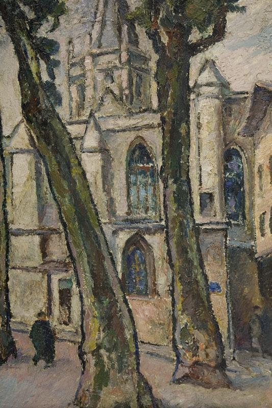 Artwork by Maria-Mela Muter, Place de la Cathedrale, Carpentras, Made of Oil on panel