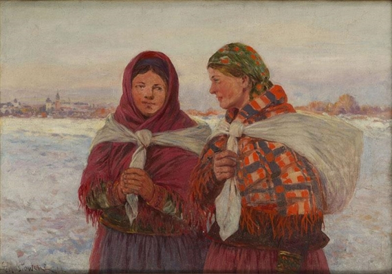 A Meeting by Stanisław Masłowski, 1909