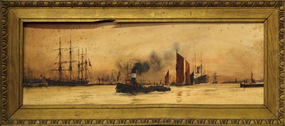 ''Above Greenwich'' by Charles Edward Dixon