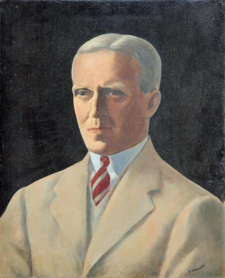 Portrait of a Gentleman, head and shoulders by Jacob Kramer