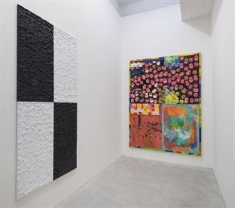Installation view of Justin Samson exhibition at Kravets/Wehby Gallery.