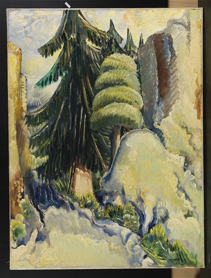 2 Works: Baumlandschaft by Paul Kleinschmidt, 1937