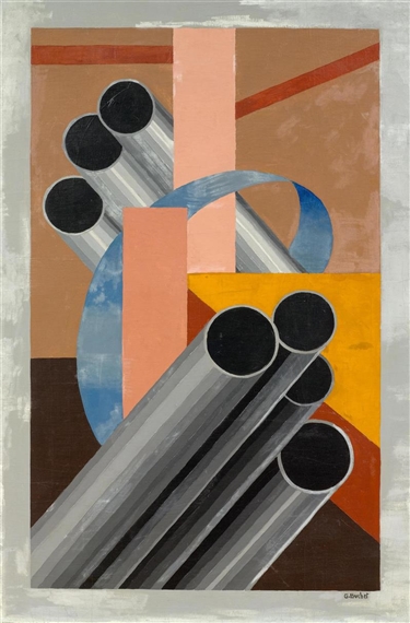 Composition - Aux sept tubes by Gustave Buchet, Circa 1925