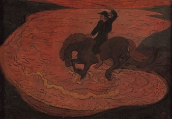 CHEVAL AU BAIN - Georges Lacombe