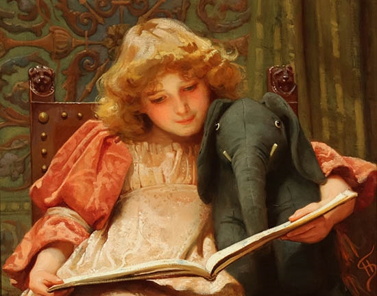 Artwork by Harry Sutcliffe, Beauty and the Beast, Made of Oil on canvas