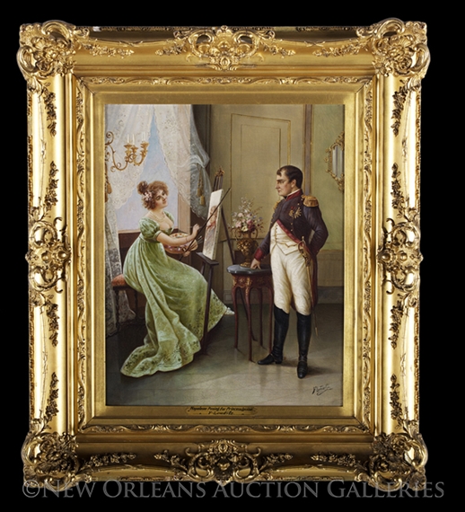 Napoleon Posing for Princess Louise by Frederic Lenditz