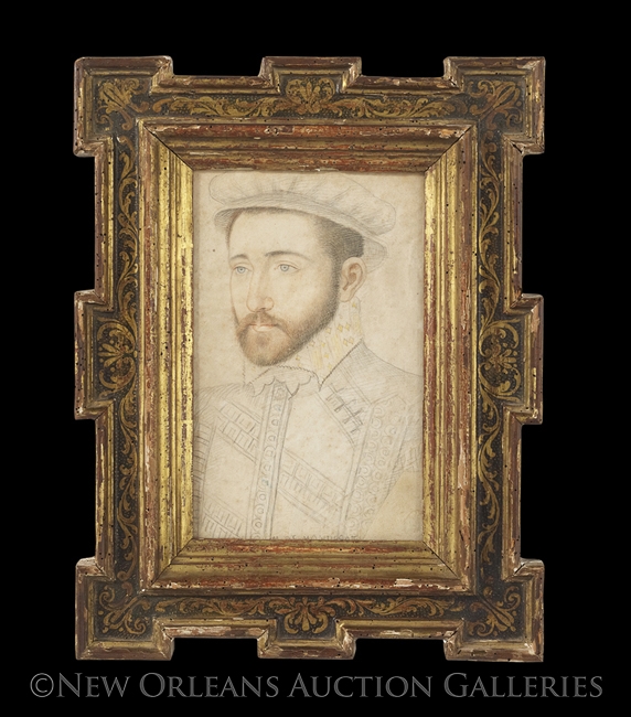Portrait of Melchior des Pres, Sieur de Montpezat (ca. 1522/23-1572) by Pierre Dumonstier, circa 1560