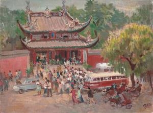 Hangzhou Yue Wang Temple by Qin Xuanfu, 1968