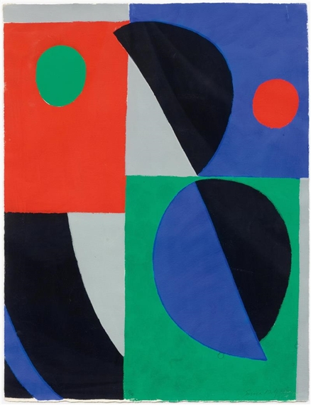 Poésie de mots, poésie de couleurs by Sonia Delaunay, 1961