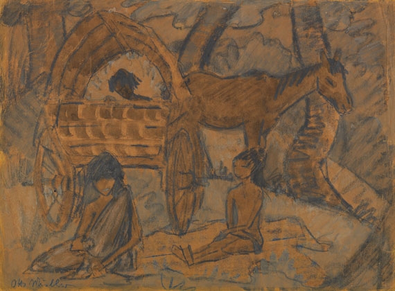 Zigeunerwagen im Walde