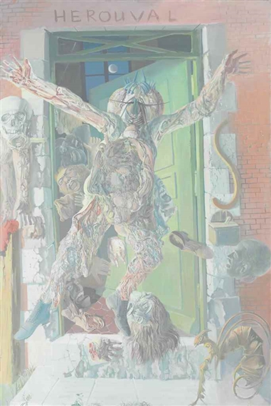 L’homme à Tête de Mouche by Miodrag Djuric Dado, 1967