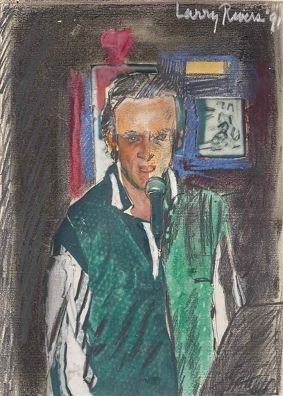 Larry Rivers | LR Singing (1991) | MutualArt