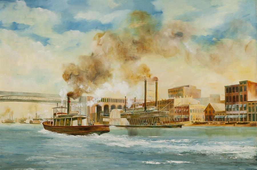 L. Edward Fisher St. Louis Riverfront, circa 18761880
