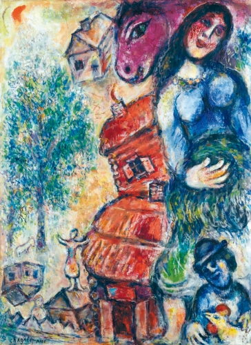 PAYSAGE À L'ISBA by Marc Chagall, 1968