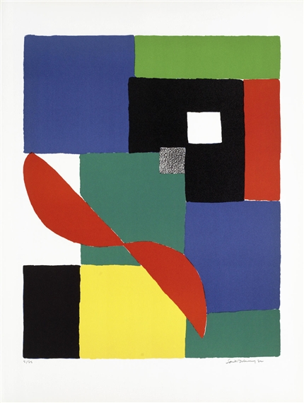 Helice Rouge by Sonia Delaunay, 1970