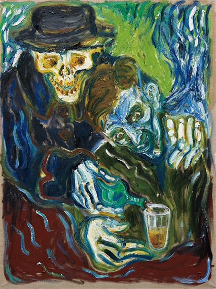 Artwork by Billy Childish, The Bitter Cup, Made of oil on canvas