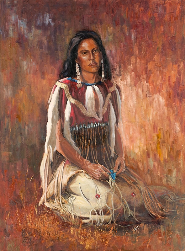 John R. Phelps | Indian Woman Kneeling | MutualArt