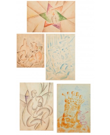 Elena Korovai | 5 works, Cubist Nude, Still Life with Pear, Star of ...