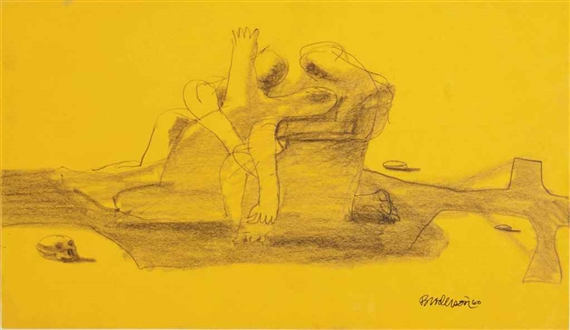 Untitled by Morris Broderson, 1960