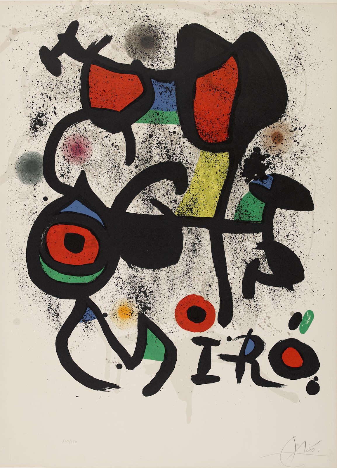Poster for the Exhibition Bronzes, Hayward Gallery by Joan Miró, 1972