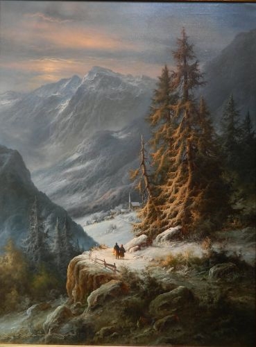 Mountain Village by Ludwig Muninger