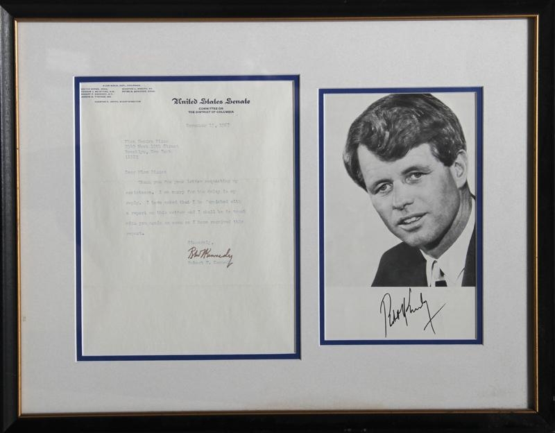 Artwork by Robert Kennedy, Kennedy Letter and Photo, Made of Letters and Photograph
