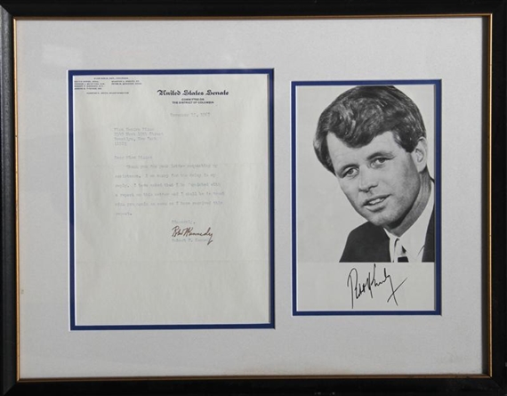 Kennedy Letter and Photo by Robert Kennedy, 1967