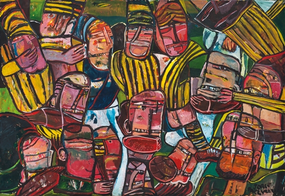 El Cambio de Camisetas by Jorge Páez Vilaró, 1980