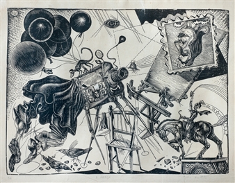 3 Works: A Praca, A Beira da Piscina, Jaula de Macacos - Rubem Grilo