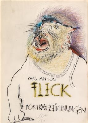 Karl Anton Fleck Porträtzeichnung [Karl Anton Fleck – Portraits] by Karl Anton Fleck, 1978