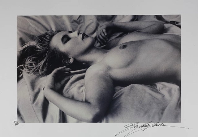 Two Works: Nude Asleep and Two Nudes Smoking on a Bed by Bob Carlos Clarke