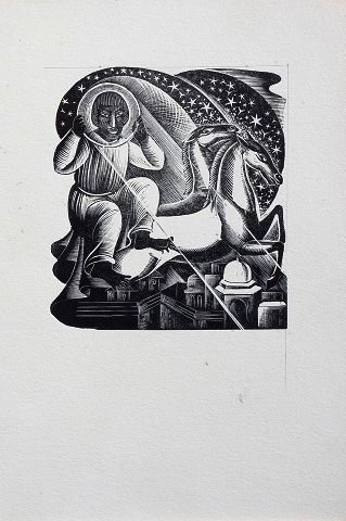 The Rubaiyat, collection of three differing illustrations