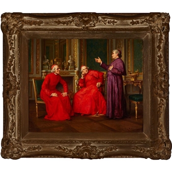 CARDINALS IN DISCUSSION - Charles Baptiste Schreiber