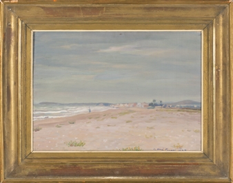 Platja en temps gris - Antoni Ollé Pinell