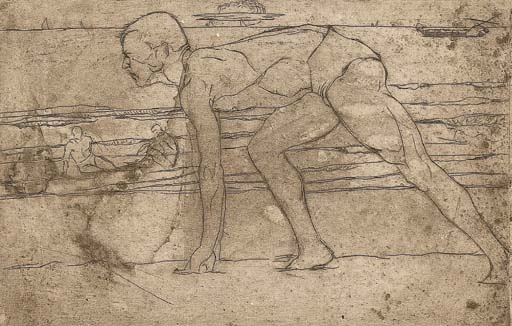 L'atleta by Umberto Boccioni, 1907