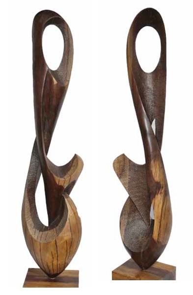 Artwork by Monday Akhidue, UNCONSUMABLE FLAME, Made of Wood