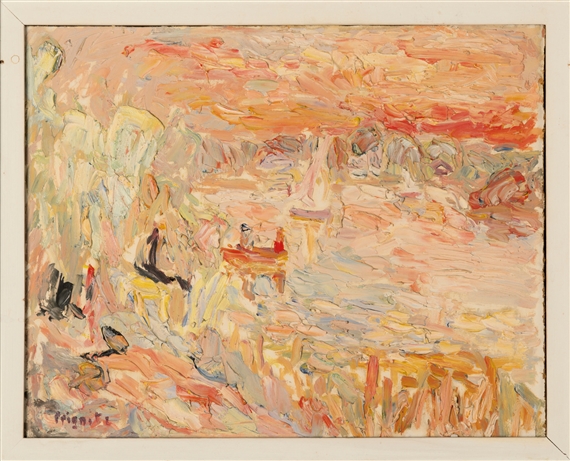 Landscape with Lake by Kurt Prignitz