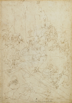 CHRIST BEING NAILED TO THE CROSS - Albrecht ü