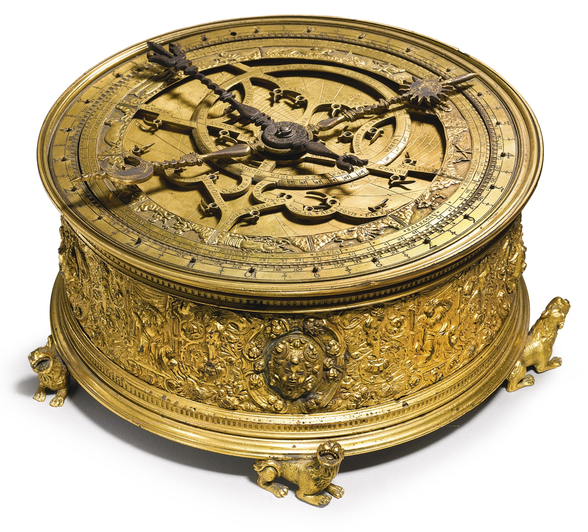 German School, 16thCentury | RENAISSANCE ASTRONOMICAL TABLE CLOCK ...