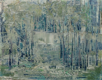 Skyscrapers Beyond the Wooded Creek - David Brownlow