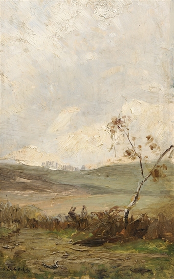 View of the Countryside by Otakar Lebeda, 1890s