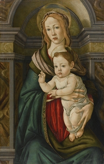 THE MADONNA AND CHILD - Sandro Botticelli