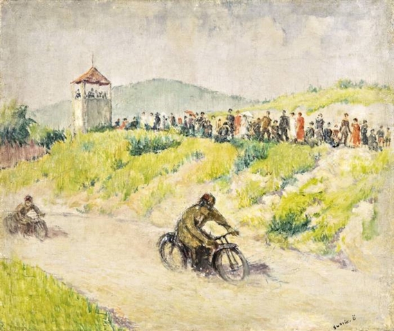 Motor race by Ödön Guzsik