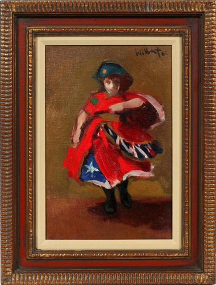 Girl doing a patriotic dance by Robert Wilbert, 1962