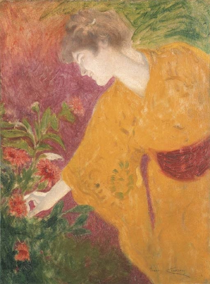Beauté idéale en kimono by Maurice Chabas, 1904