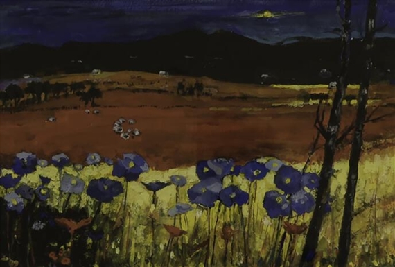 ARRAN LANDSCAPE - HOMAGE TO HAMISH MACDONALD by John Findlay