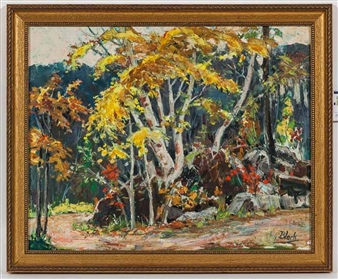 FALL TIME, TERRACOTTA - Frank Charles Black