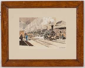 CRAMPTON LOCOMOTIVE, PARIS - STRASBOURG - Emil Andre Schefer