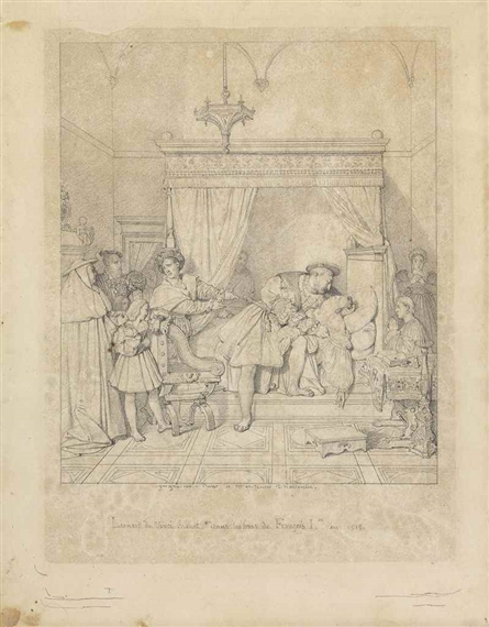 The Death of Leonardo da Vinci by Jean-Auguste-Dominique Ingres